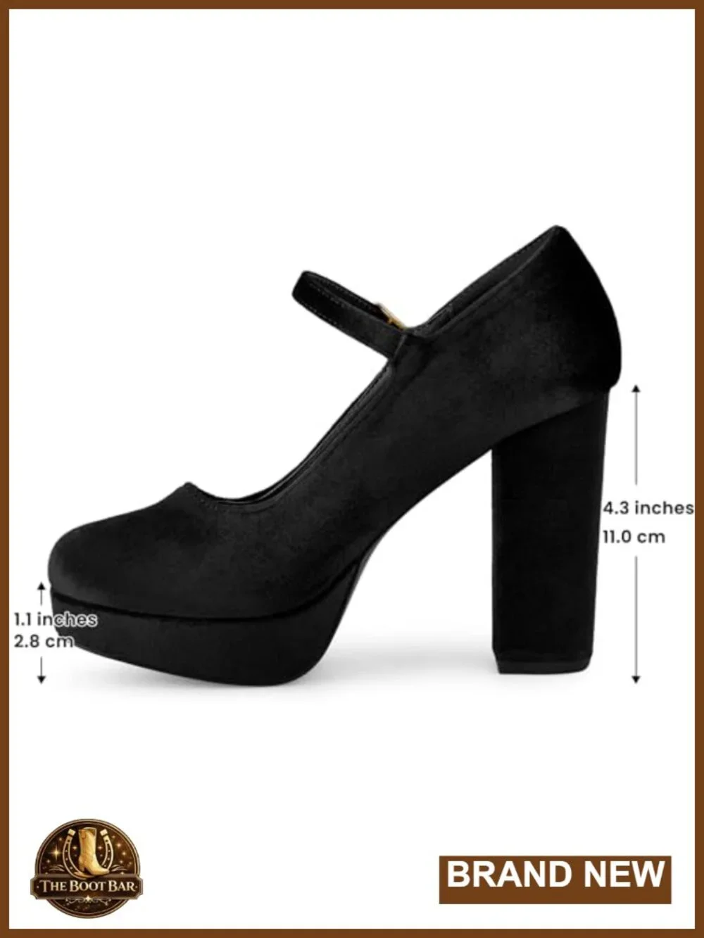 Mary Jane Chunky Platform Heels Pumps for Women